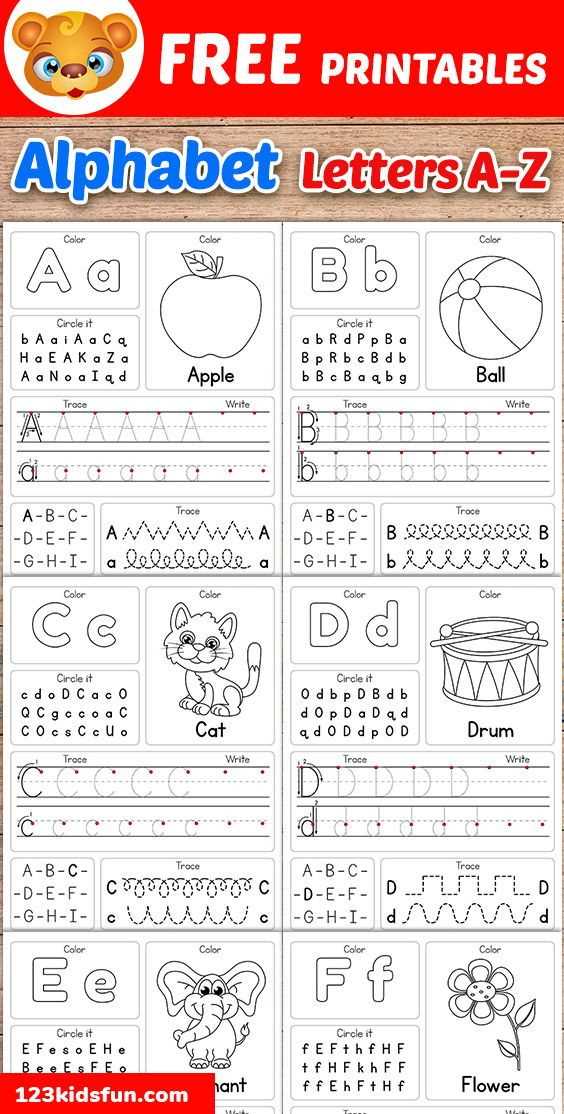 free preschool letter worksheets