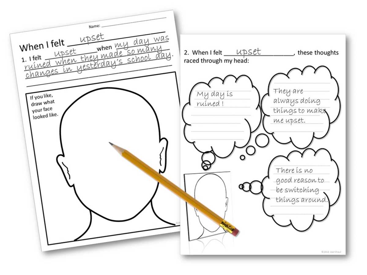 feelings worksheet for teens