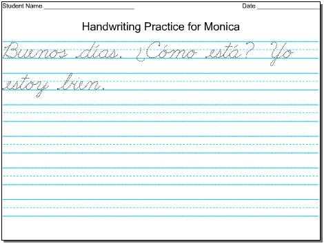 free handwriting worksheet generator