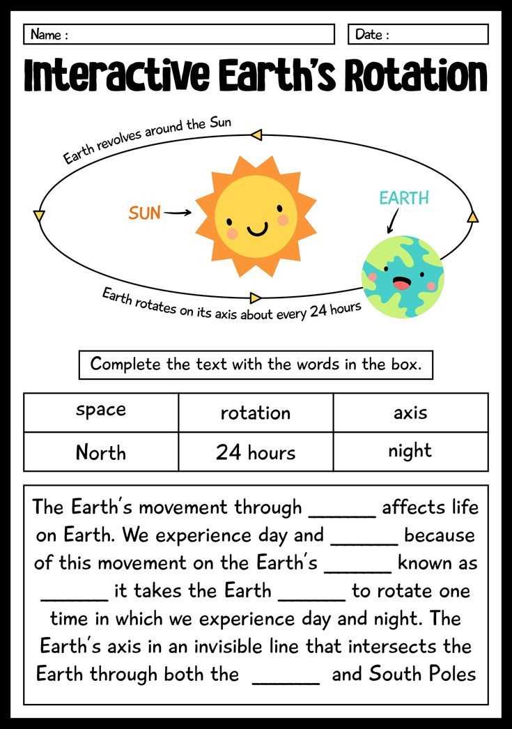 worksheets about earth