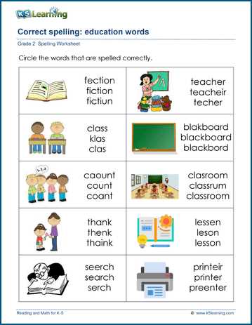 spelling words worksheets for kindergarten