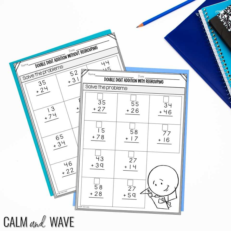 addition with no regrouping worksheets