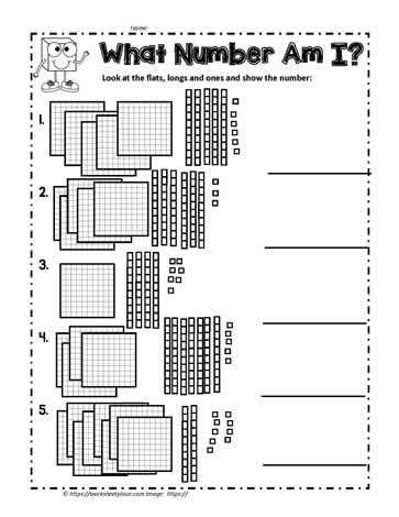 base ten worksheets