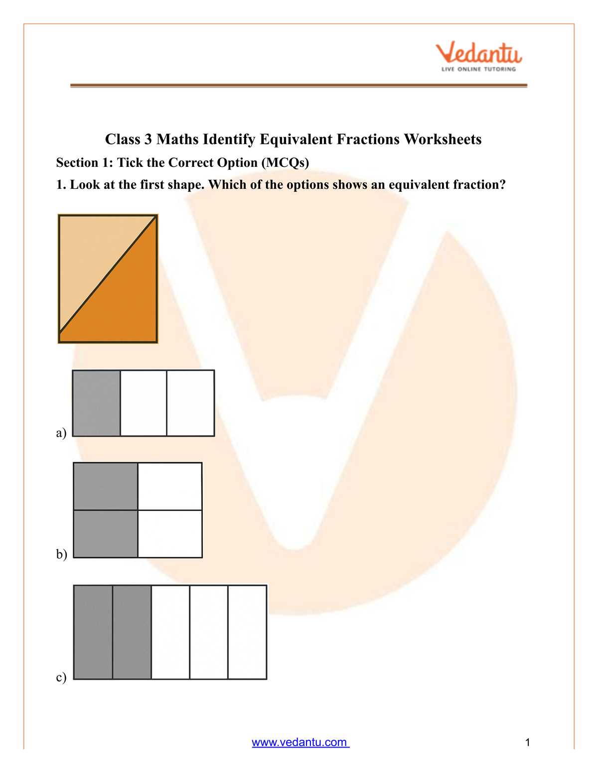 determine equivalent fractions worksheet