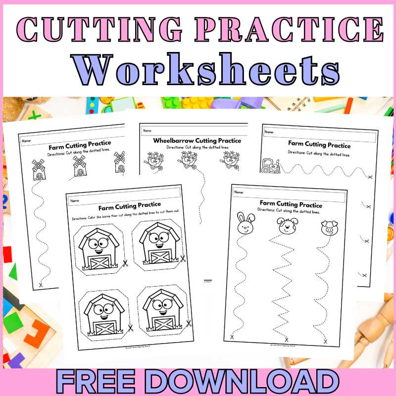 cutting worksheets printable