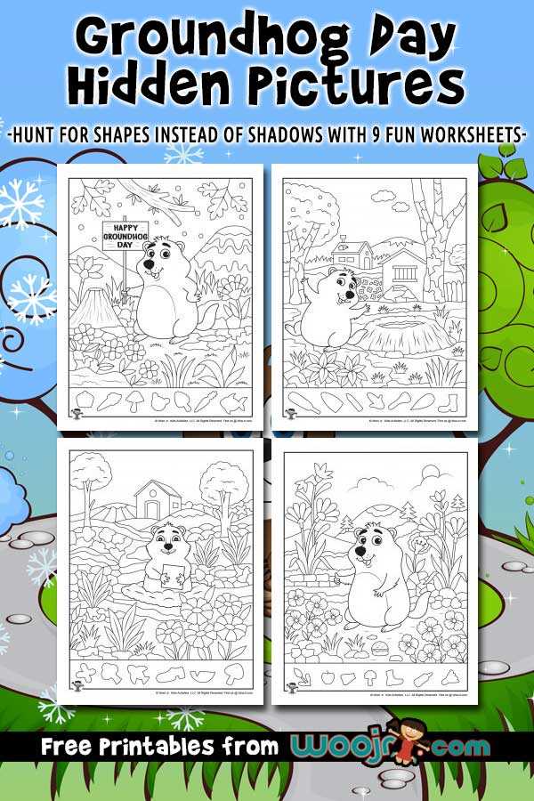 groundhog worksheets for preschool