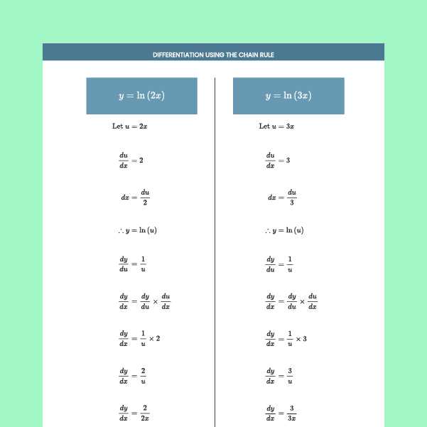 chain rule worksheet