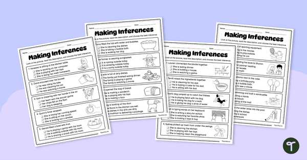 fact or inference worksheet