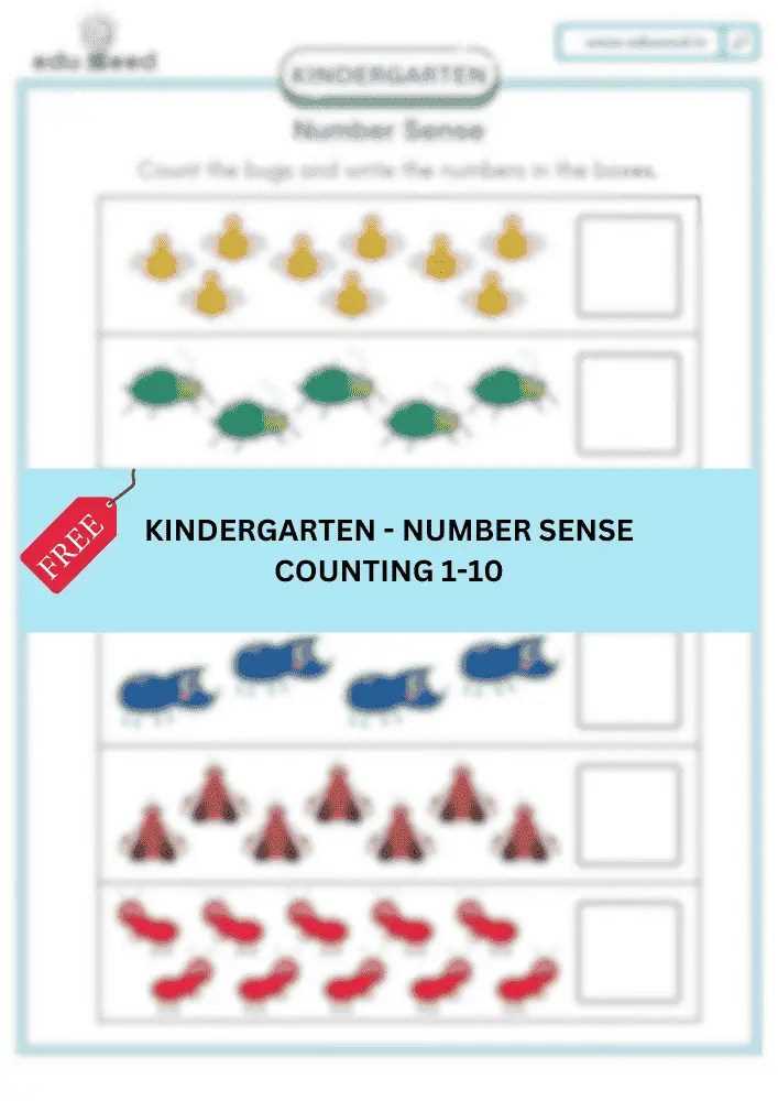 counting objects worksheets 1 10