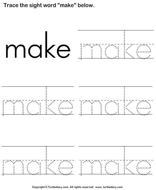 make traceable worksheets