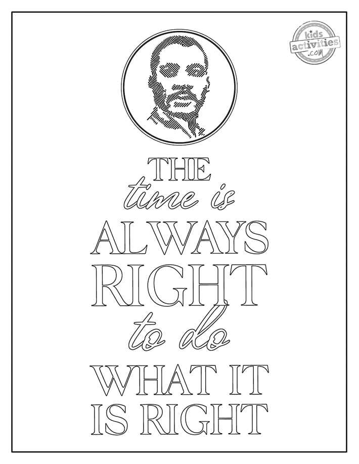 martin luther king coloring worksheets