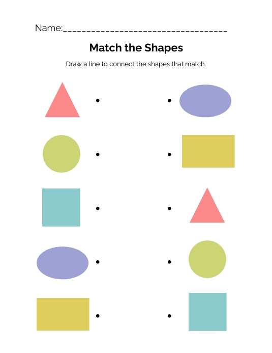match shapes worksheet