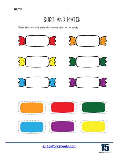 matching colors worksheets