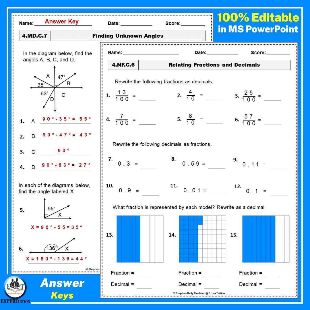 math core worksheets