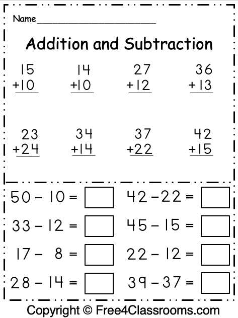 math first grade worksheets