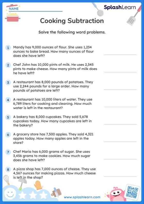 math problems worksheets for 4th graders