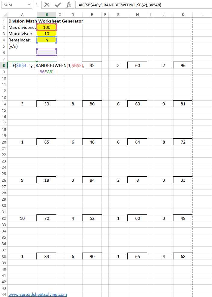 math worksheet generator software