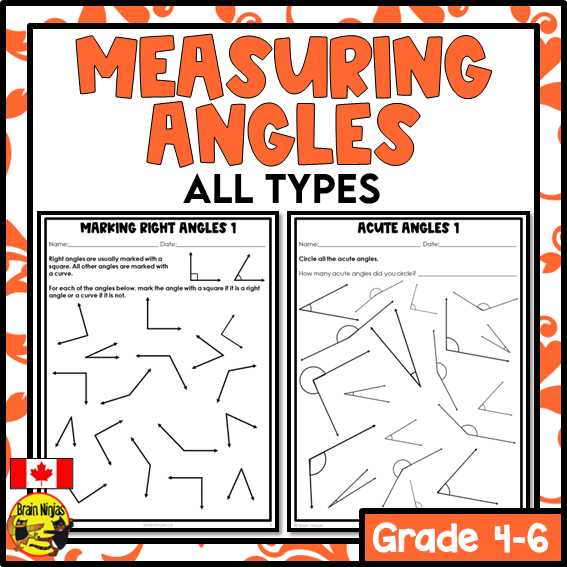 math worksheets angles
