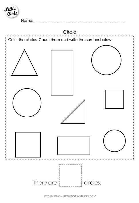mathematics worksheet for preschool