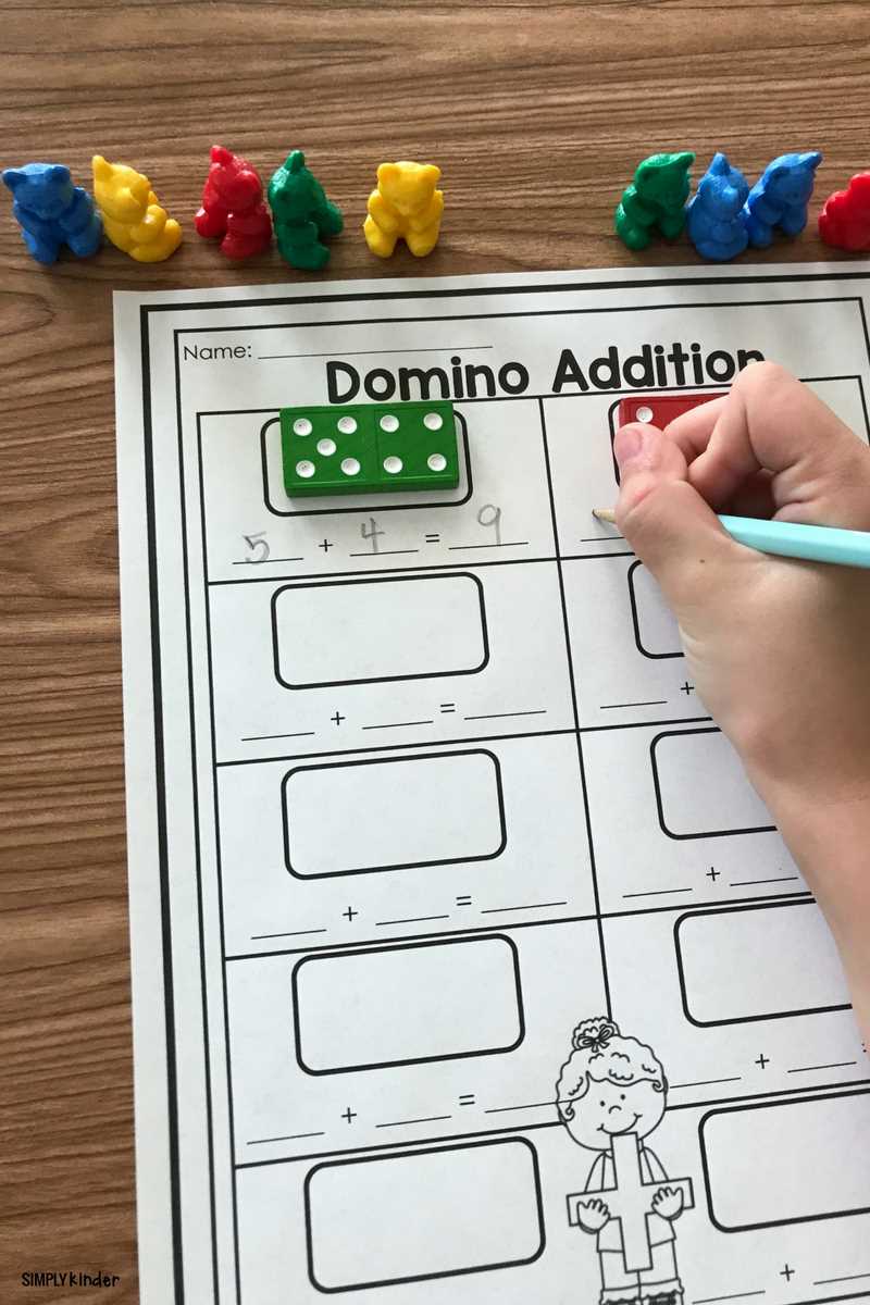 adding with dominoes worksheet
