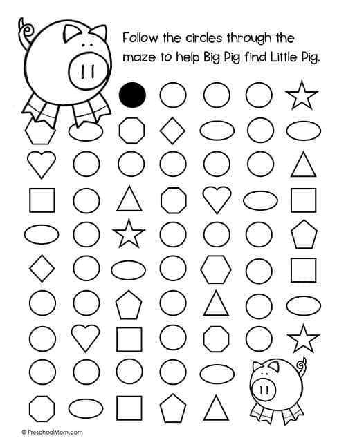 maze worksheet printable