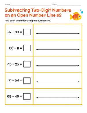 two digit subtraction worksheets