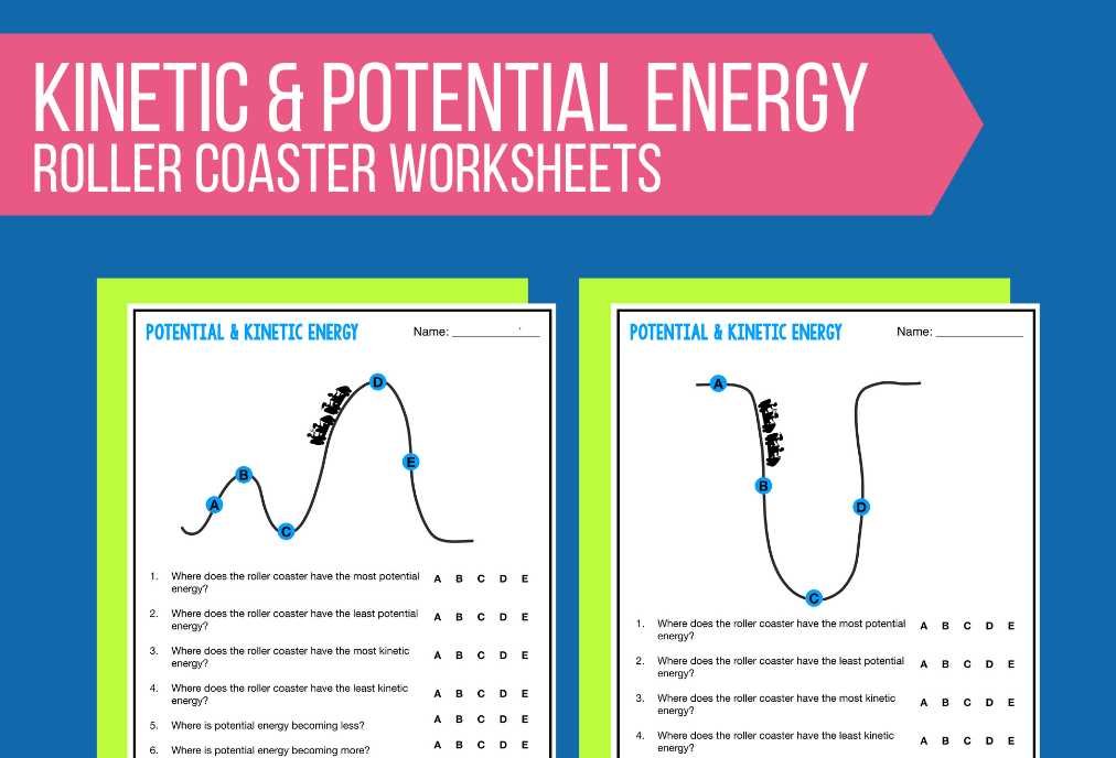 conservation of energy review worksheet