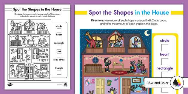 find shapes worksheet find shapes worksheet