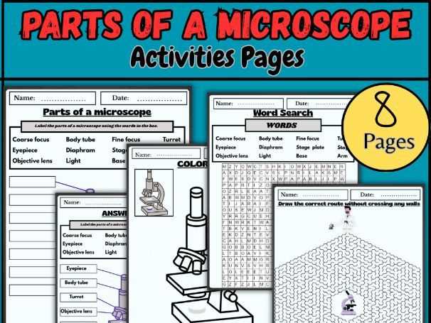microscope labeling worksheet