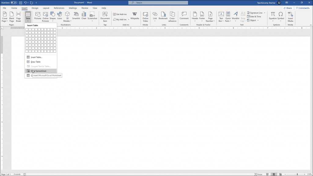 microsoft excel worksheet