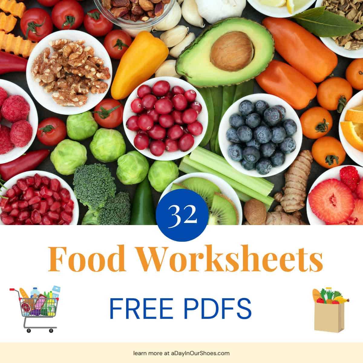 food worksheets