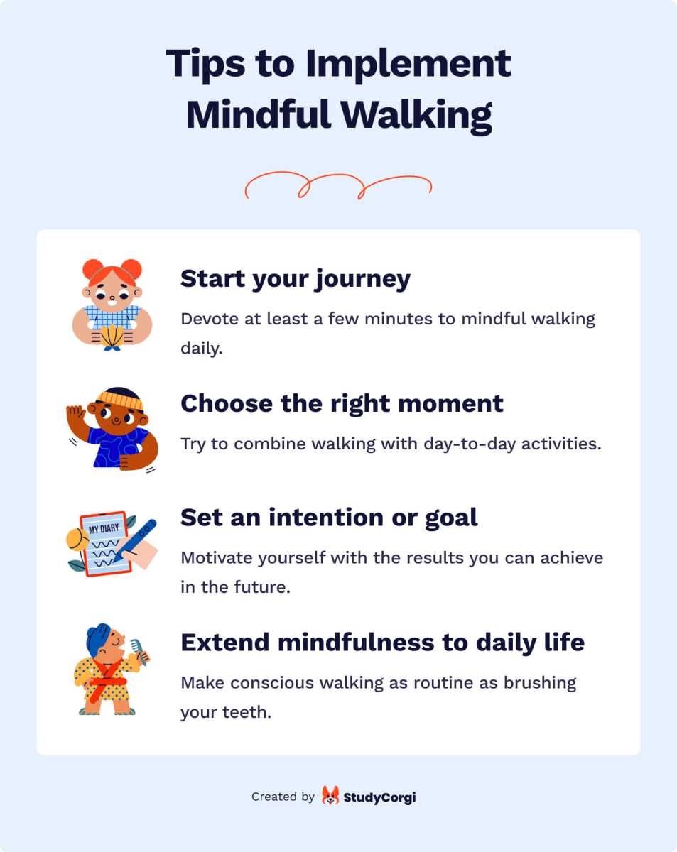 mindful walking worksheet