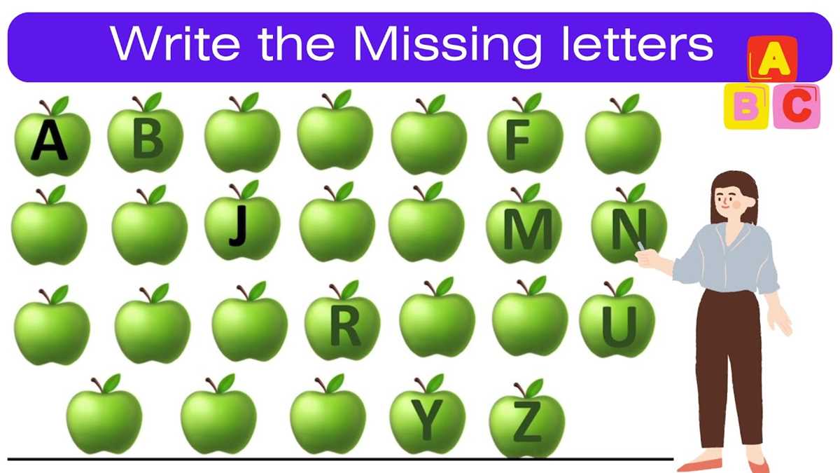 missing letters worksheets for kindergarten