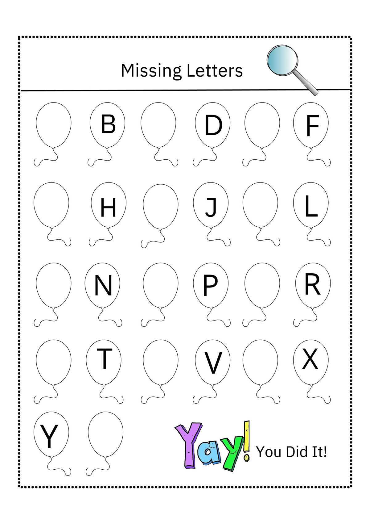 missing letters worksheets for kindergarten