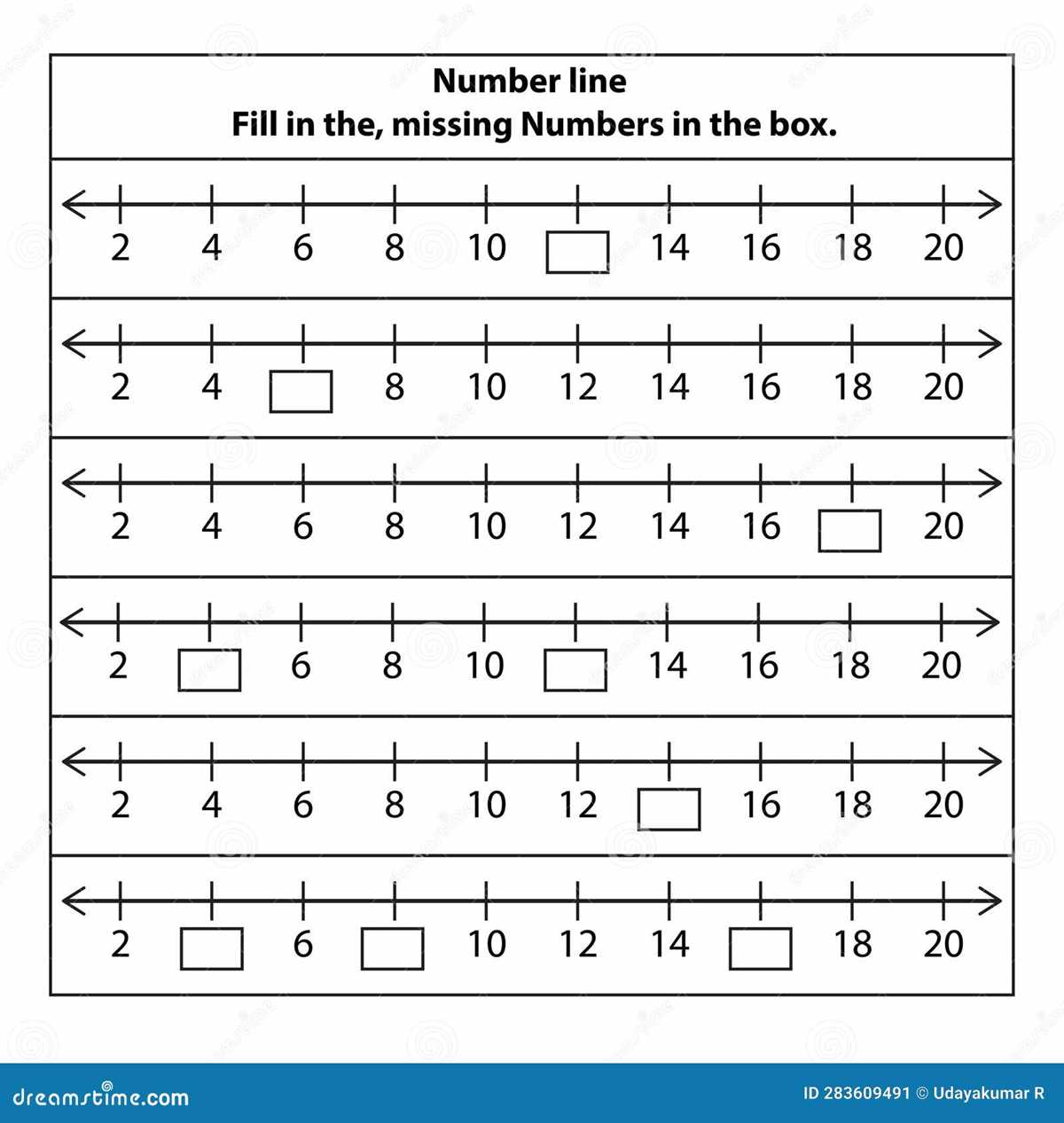 missing numbers on number line worksheets missing numbers on number line worksheets