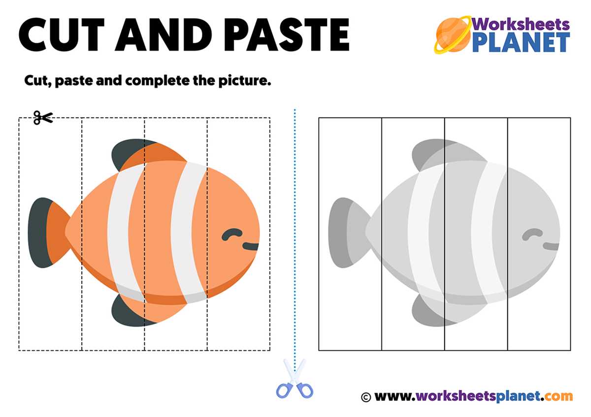 preschool cut and glue worksheets