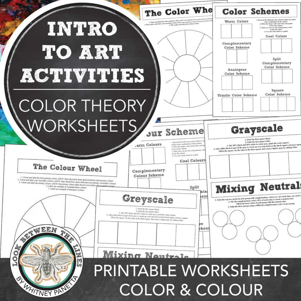 mixing colors worksheets