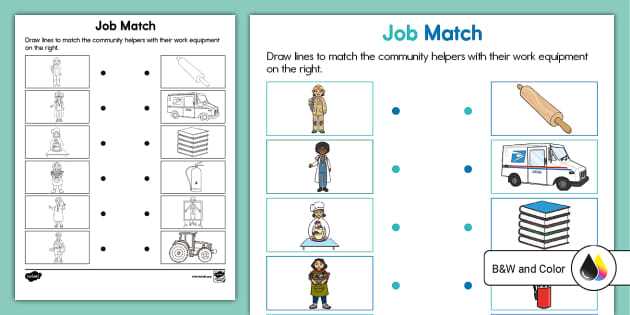 kindergarten worksheets community helpers