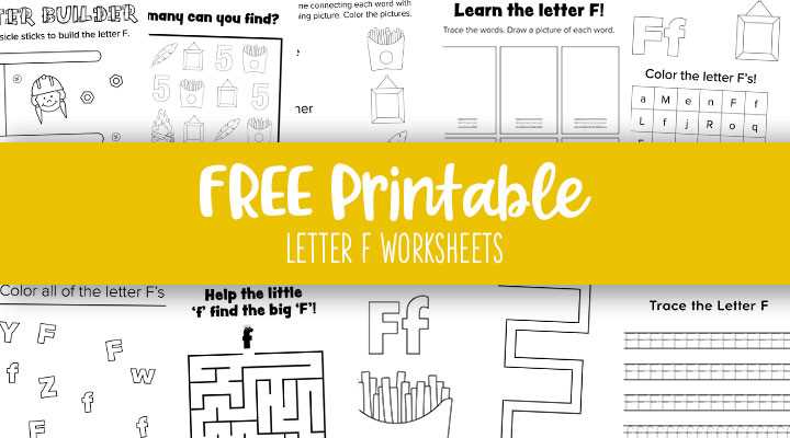 letter f worksheets free