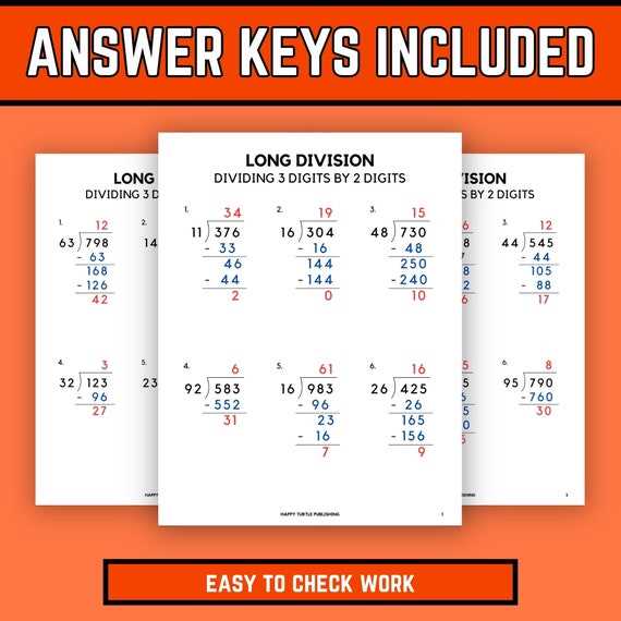 easy division worksheet