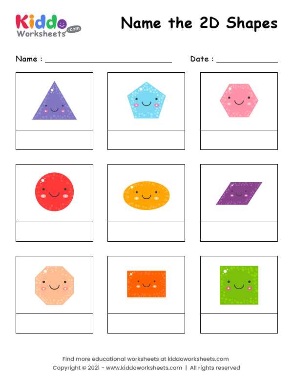 2d shapes worksheets