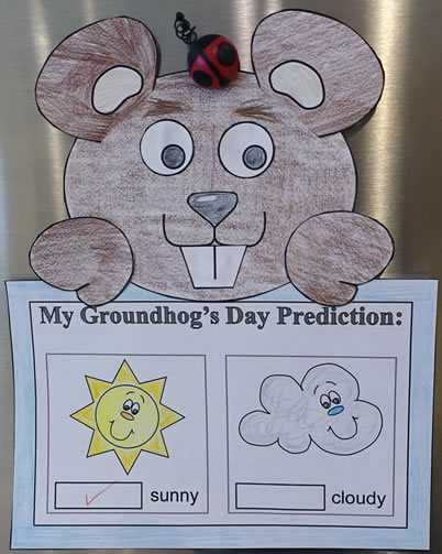 groundhog worksheets for preschool