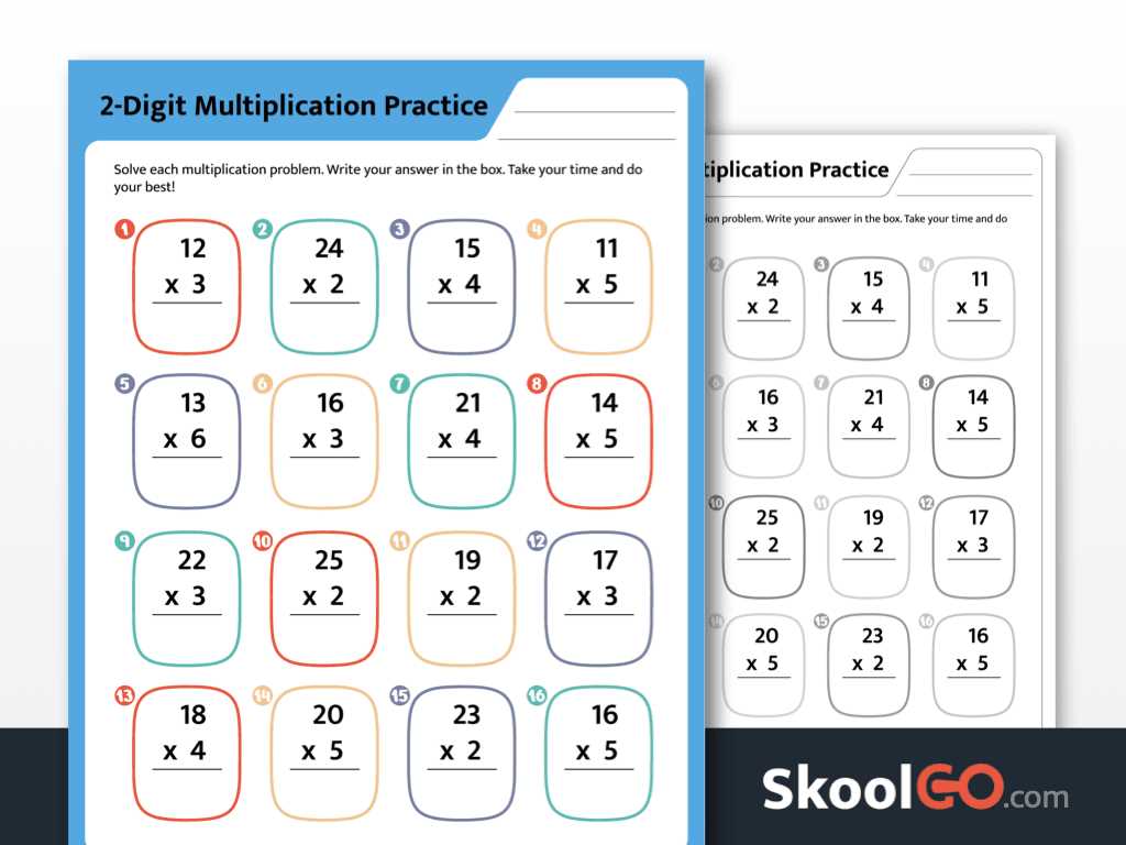 5th grade math multiplication worksheets