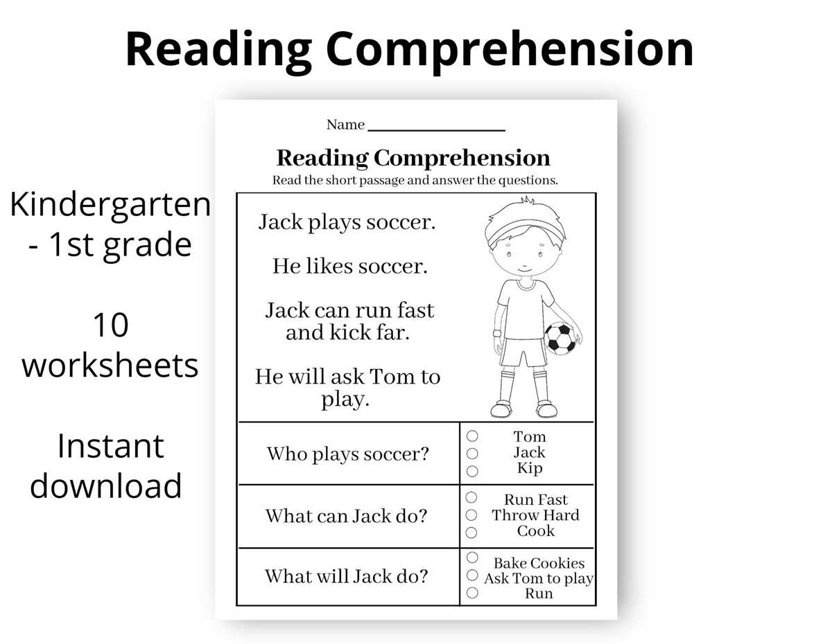 reading worksheets for first graders