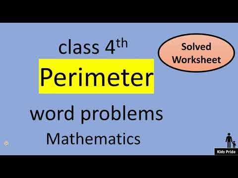 perimeter worded problems worksheet
