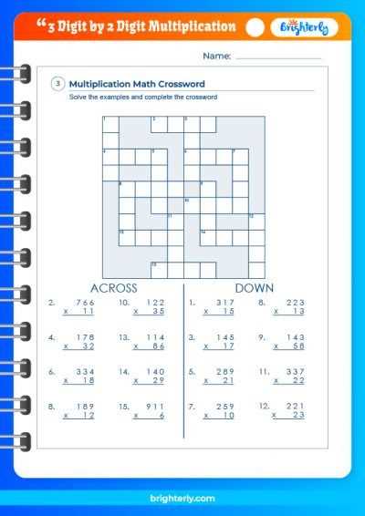multiplication 3 digit by 2 digit worksheet
