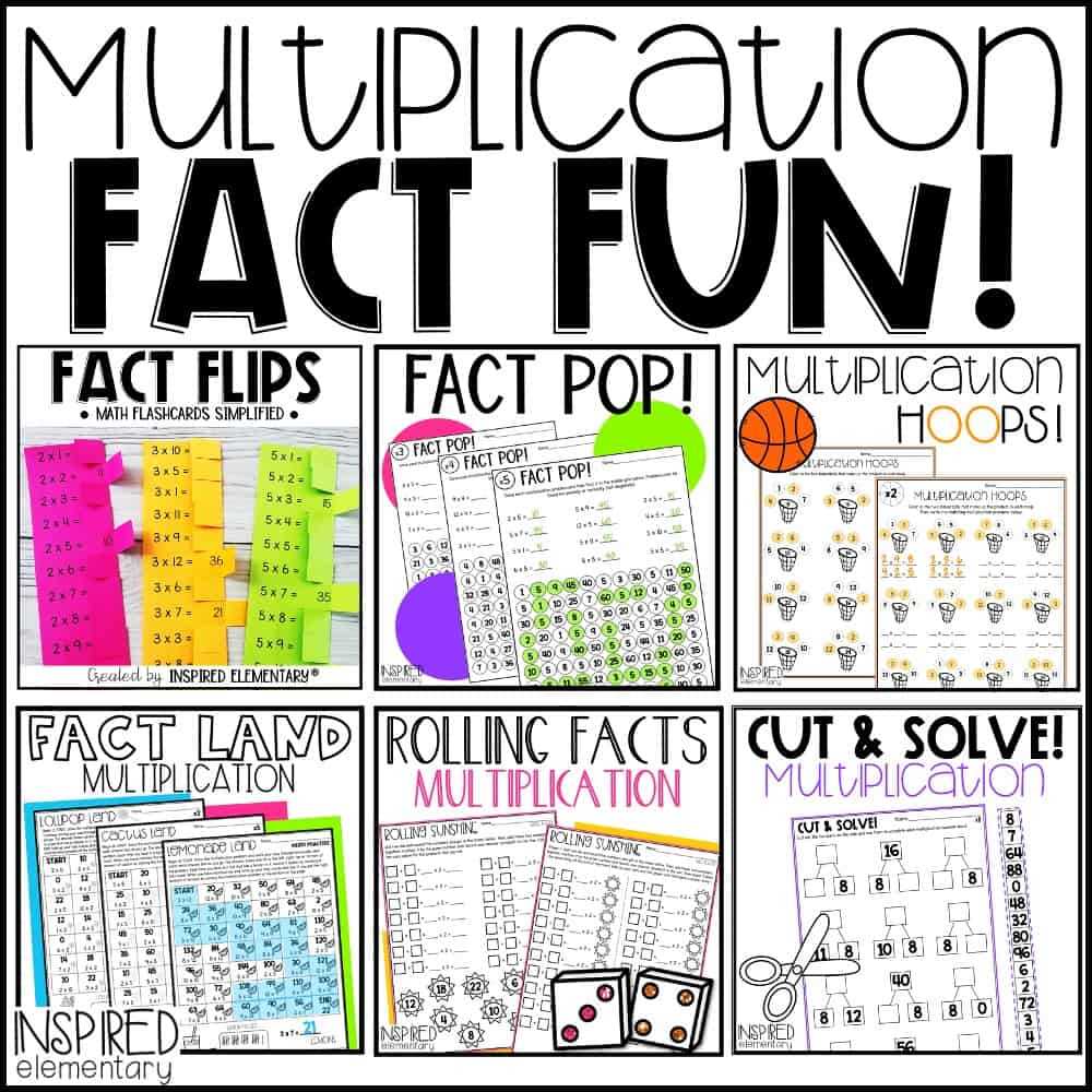 multiplication facts practice worksheets
