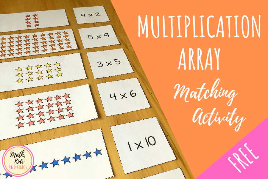 multiplication with arrays worksheets