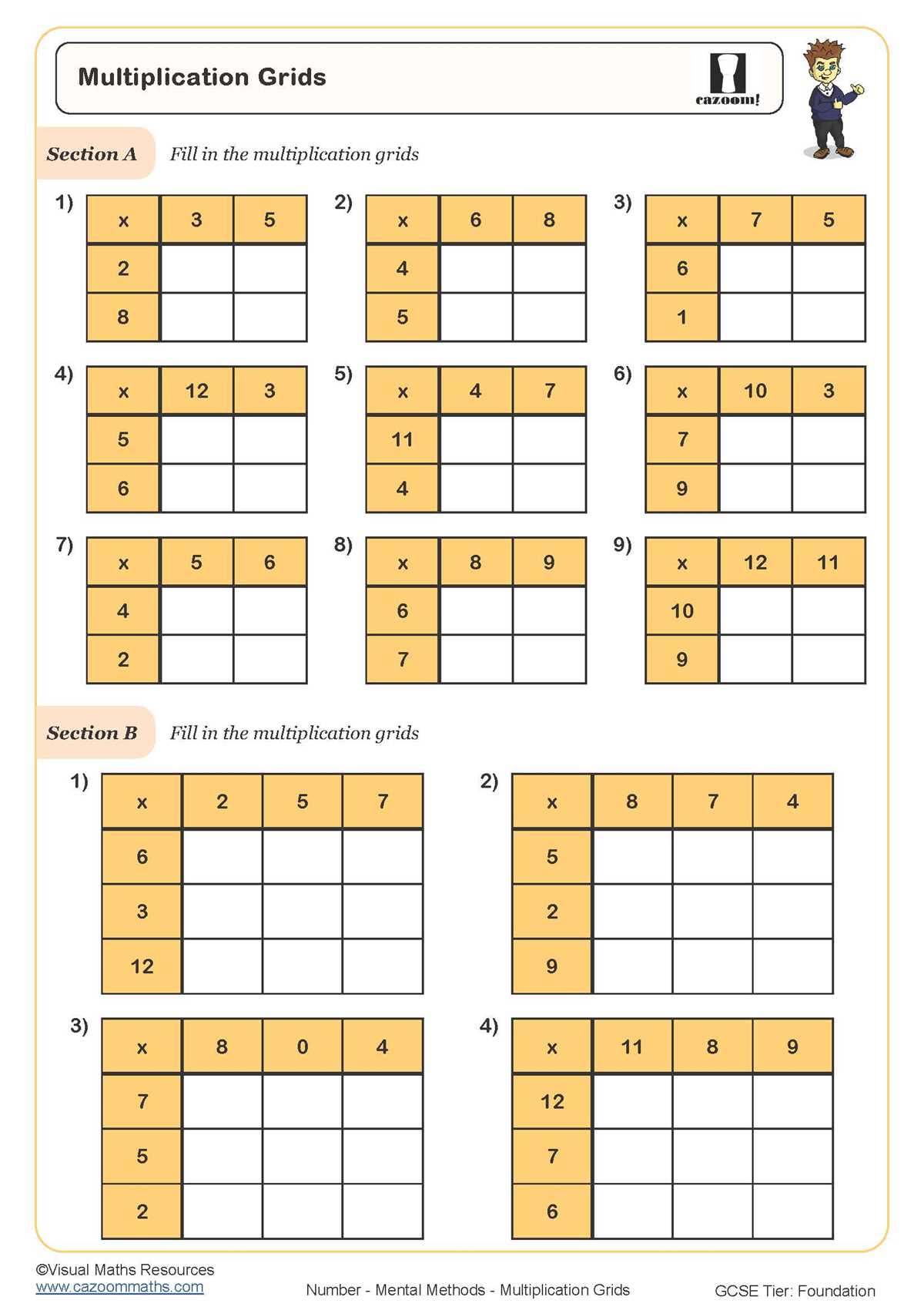 multiplication worksheets by 8