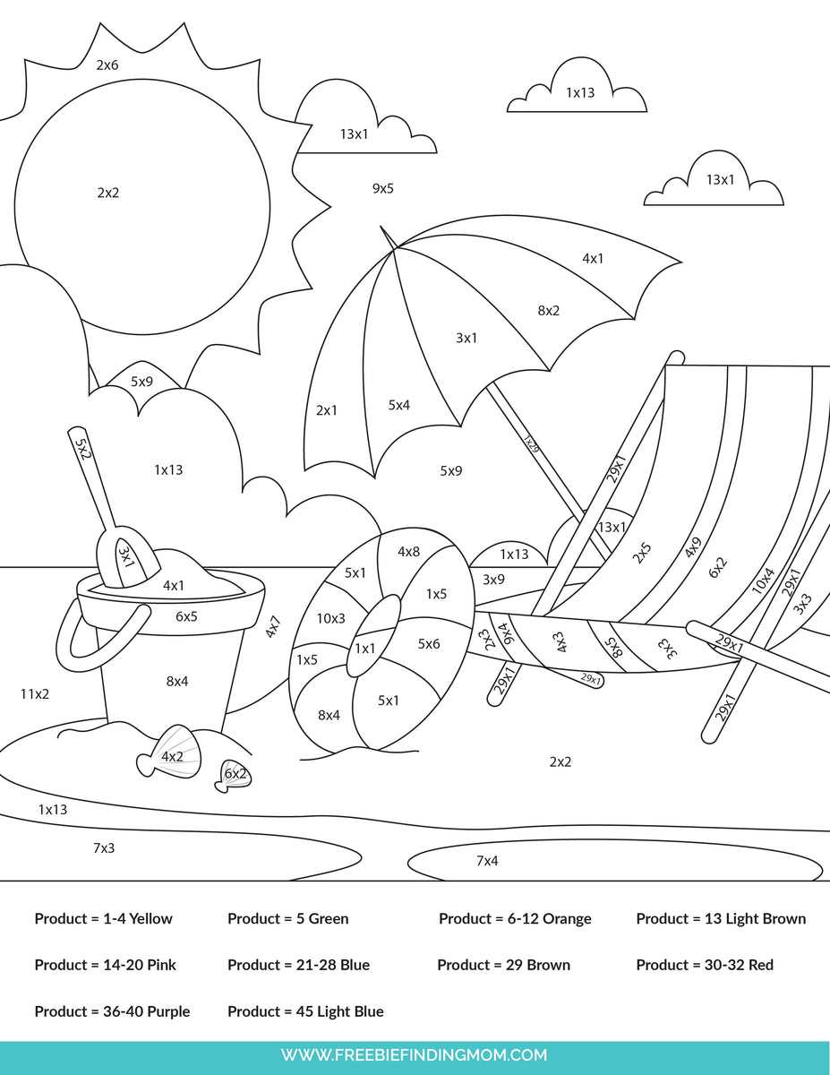 multiplication worksheets color by number